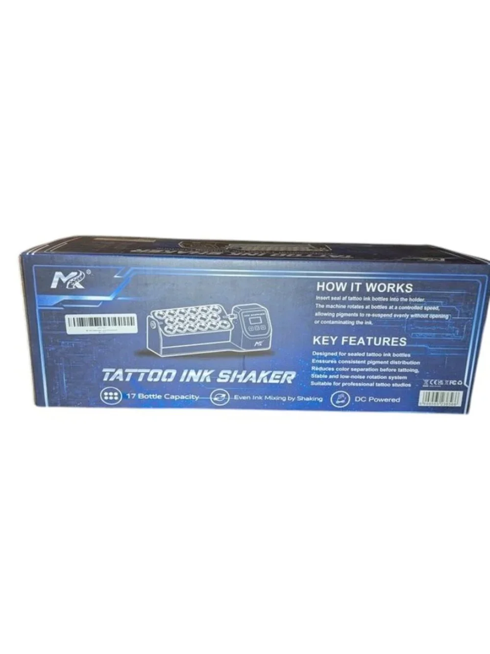 NEW MK Tattoo Ink Shaker Mixer Rocker Electric Pigment Rotating Agitator Shop